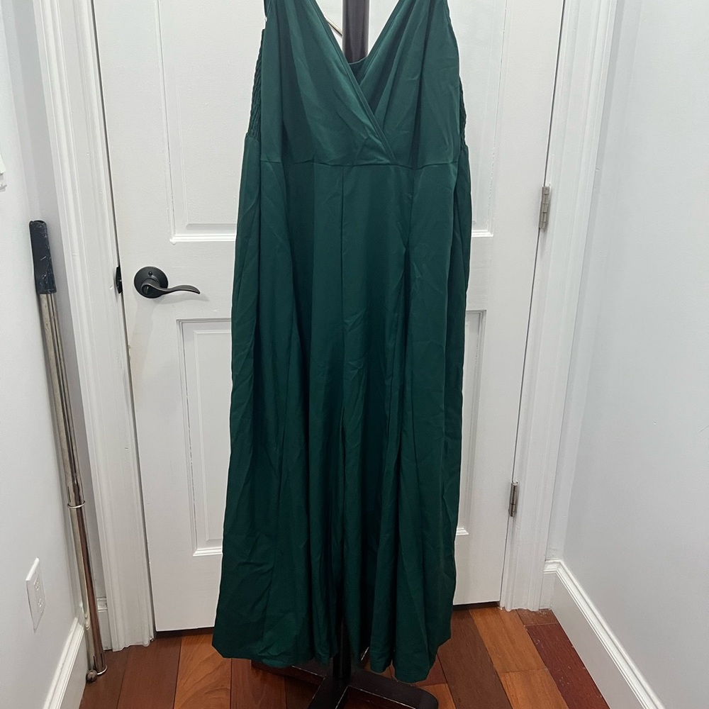 SHEIN Emerald Green Sleeveless Jumpsuit